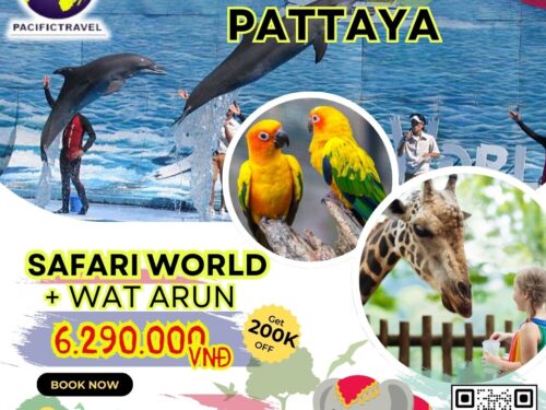 THÁI LAN: SAFARI WORLD - WAT ARUN 5N4Đ
