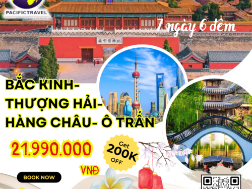 BẮC KINH- THƯỢNG HẢI- HÀNG CHÂU- Ô TRẤN